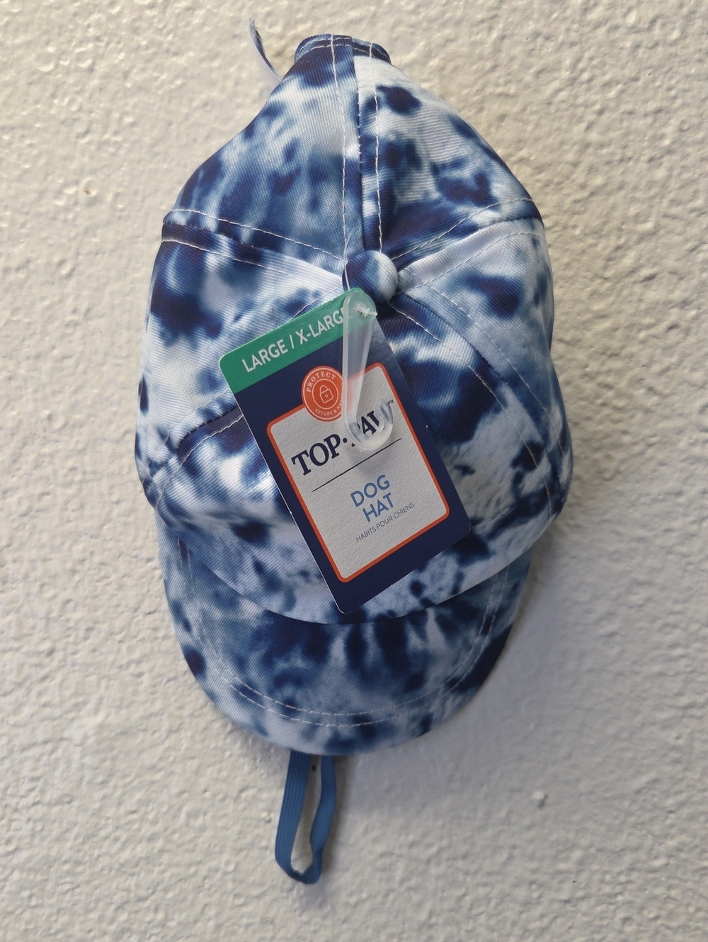 Top Paw Blue and White‎ Tie-Dye Dog Cap